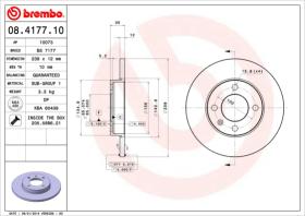 BREMBO 08417710 - DISCO DE FRENO