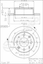 BREMBO 08428320 - DISCO DE FRENO