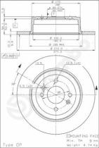 BREMBO 08433210 - DISCO FRENO