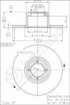 BREMBO 08437010 - DISCO DE FRENO