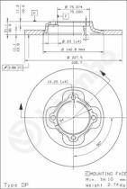 BREMBO 08443610 - DISCO DE FRENO