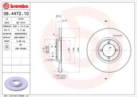 BREMBO 08447210 - DISCO DE FRENO