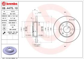 BREMBO 08447510 - DISCO DE FRENO