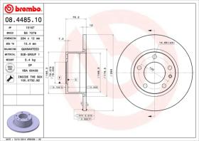 BREMBO 08448510 - DISCO DE FRENO