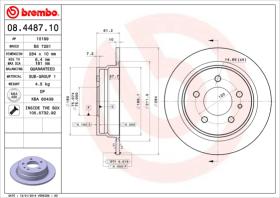 BREMBO 08448710 - DISCO DE FRENO