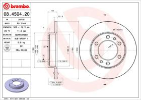 BREMBO 08450420 - DISCO DE FRENO