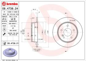 BREMBO 08473824 - DISCO DE FRENO