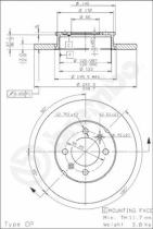 BREMBO 08474810 - DISCO DE FRENO