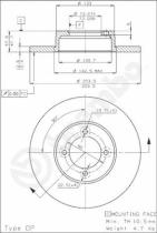 BREMBO 08475210 - DISCO FRENO