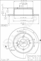 BREMBO 08485110 - DISCO DE FRENO