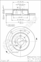 BREMBO 08487810 - DISCO FRENO