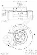 BREMBO 08491720 - DISCO DE FRENO