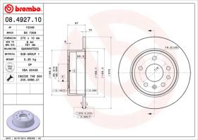 BREMBO 08492710 - DISCO DE FRENO