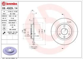 BREMBO 08492914 - DISCO DE FRENO