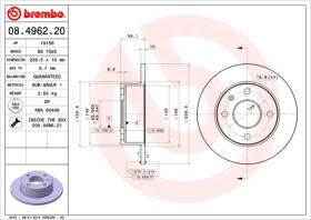 BREMBO 08496220 - DISCO DE FRENO