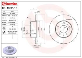 BREMBO 08498210 - DISCO DE FRENO