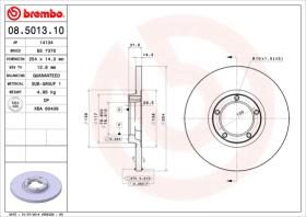 BREMBO 08501310 - DISCO DE FRENO