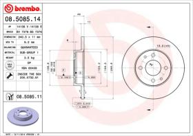 BREMBO 08508514 - DISCO DE FRENO