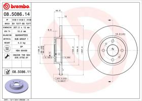 BREMBO 08508614 - DISCO DE FRENO