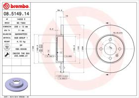 BREMBO 08514914 - DISCO DE FRENO