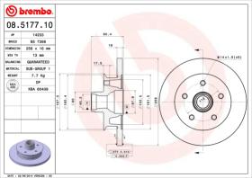 BREMBO 08517710 - DISCO DE FRENO