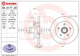 BREMBO 08517720 - DISCO DE FRENO