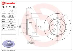 BREMBO 08517810 - DISCO DE FRENO