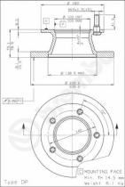 BREMBO 08518110 - DISCO DE FRENO