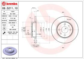 BREMBO 08521110 - DISCO DE FRENO