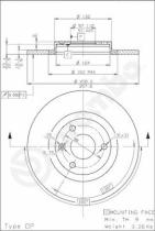 BREMBO 08526510 - DISCO DE FRENO