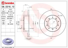 BREMBO 08531610 - DISCO DE FRENO