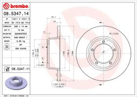 BREMBO 08534714 - DISCO DE FRENO