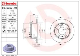 BREMBO 08535210 - DISCO DE FRENO