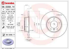 BREMBO 08535914 - DISCO DE FRENO