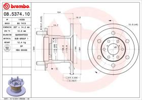 BREMBO 08537410 - DISCO DE FRENO