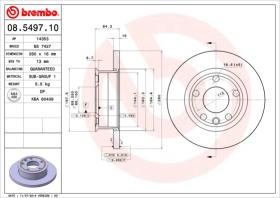 BREMBO 08549710 - DISCO DE FRENO