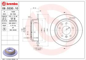 BREMBO 08553010 - DISCO DE FRENO