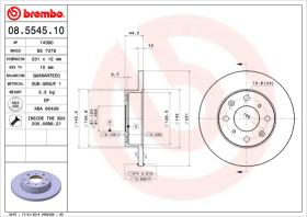 BREMBO 08554510 - DISCO DE FRENO