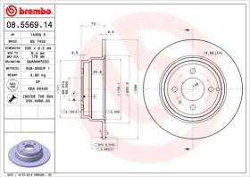 BREMBO 08556914 - DISCO DE FRENO