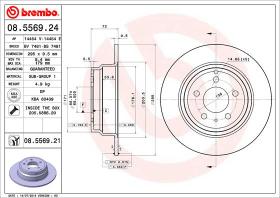 BREMBO 08556924 - DISCO DE FRENO