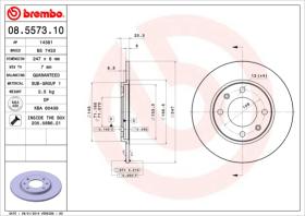 BREMBO 08557310 - DISCO DE FRENO