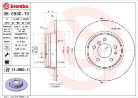 BREMBO 08558010 - DISCO DE FRENO