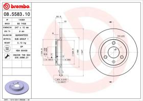 BREMBO 08558310 - DISCO DE FRENO