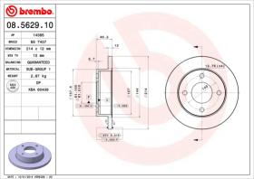 BREMBO 08562910 - DISCO DE FRENO