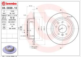 BREMBO 08569810 - DISCO DE FRENO