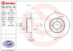 BREMBO 08571410 - DISCO DE FRENO