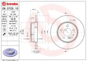 BREMBO 08572510 - DISCO DE FRENO