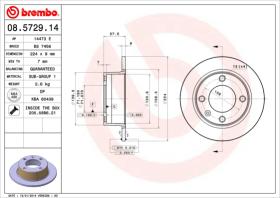 BREMBO 08572914 - DISCO DE FRENO