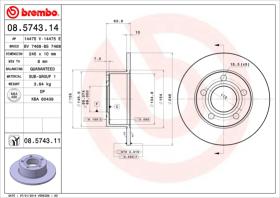 BREMBO 08574314 - DISCO DE FRENO