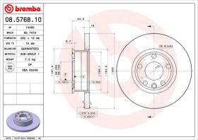 BREMBO 08576810 - DISCO DE FRENO